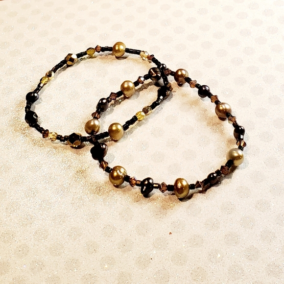 Bundle of 7 Vintage Stretch Bracelets - Picture 5 of 9